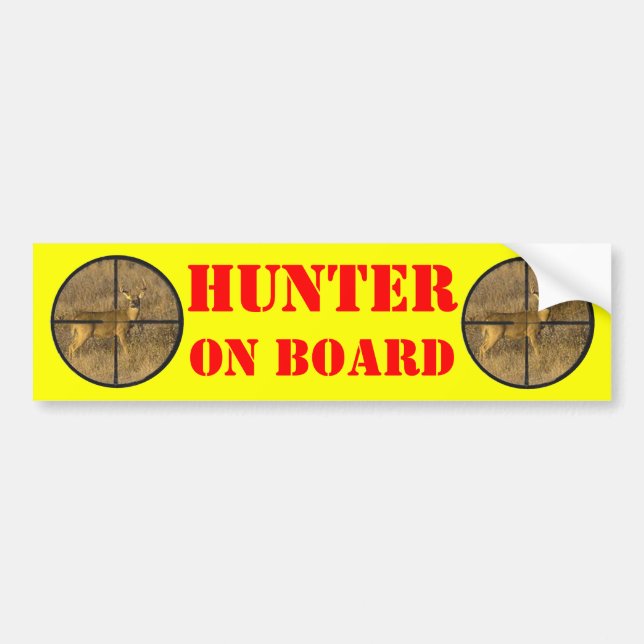 CROSS HAIRS. BUMPER STICKER (Front)