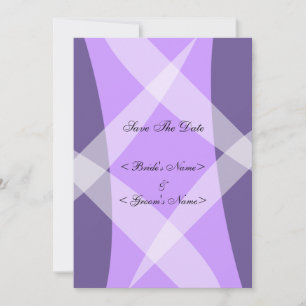 Cross Hatch Violet Save The Date