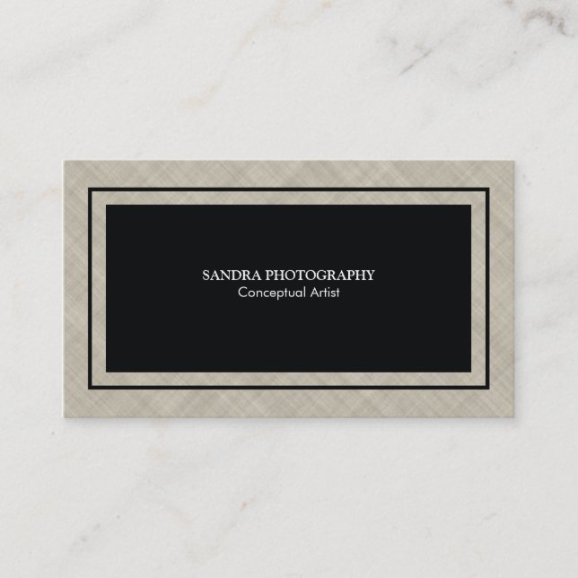 Cross Hatching Texture Variation Business Card (Front)