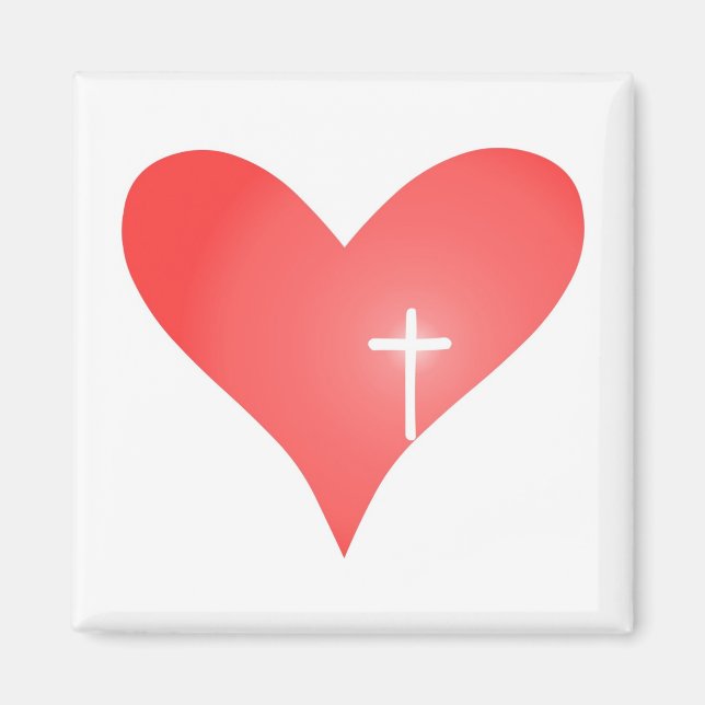 Cross/Heart Magnet (Front)