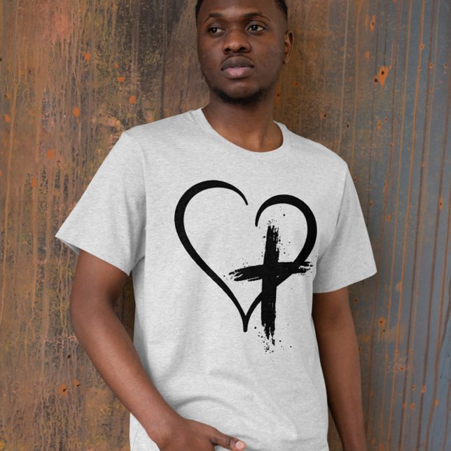 Cross Heart Symbol T-Shirt (Creator Uploaded)
