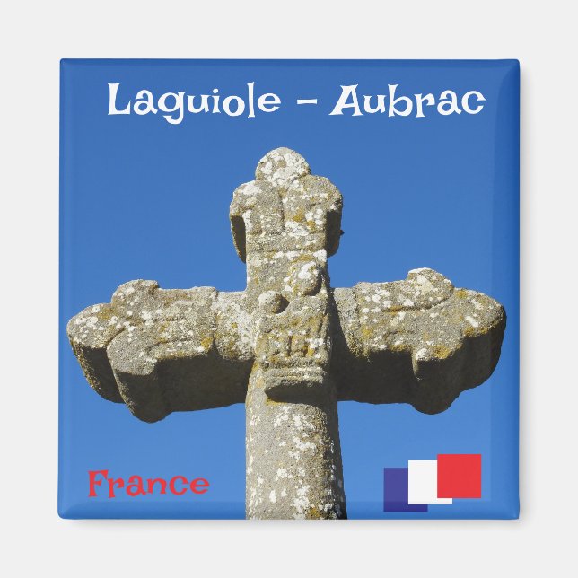 Cross in Laguiole village Magnet (Front)