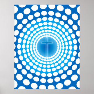 CROSS IN RETRO TUNNEL POSTER