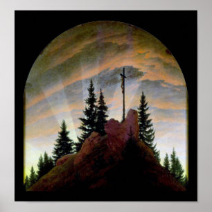 Cross in the Mountains, Friedrich Poster