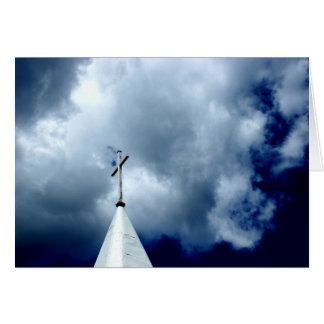 Cross in the Sky Photograph Card