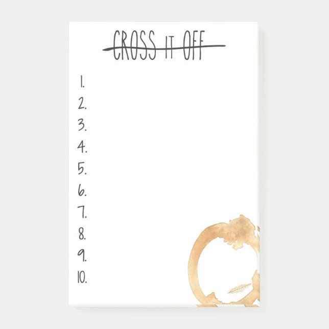 Cross It Off Post-it Notes (Front)