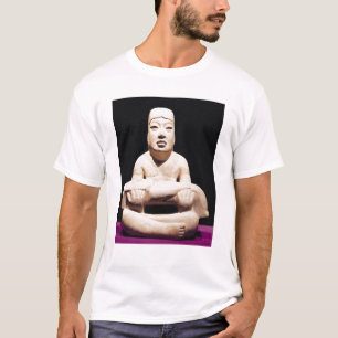 Cross-legged figure holding a baby, Olmec T-Shirt