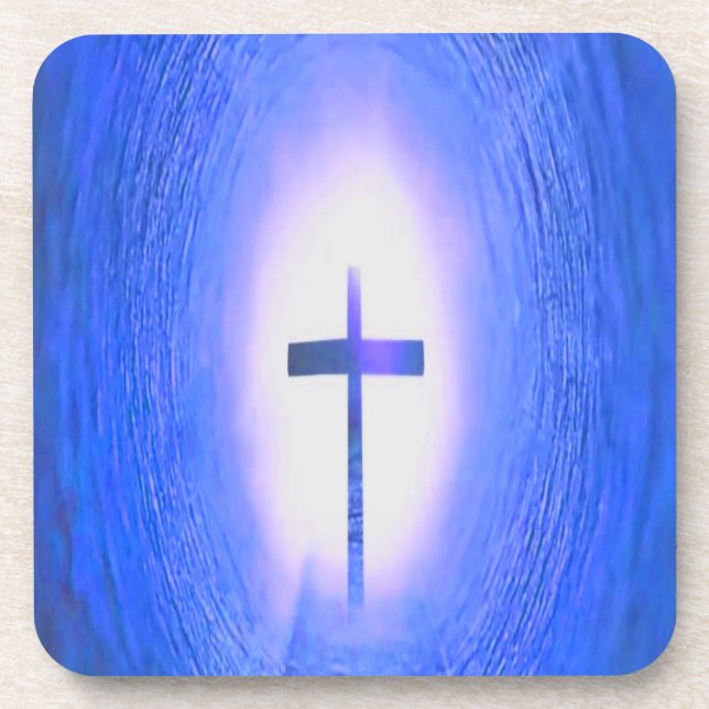Cross Light Tunnel Christian Love Jesus Coaster (Front)