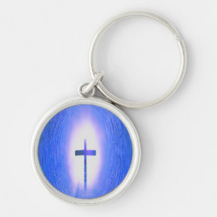 Cross Light Tunnel Christian Love Jesus Key Ring