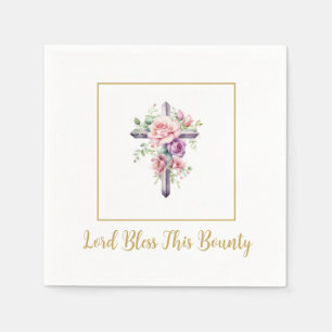 Cross Lord Bless Paper Napkins