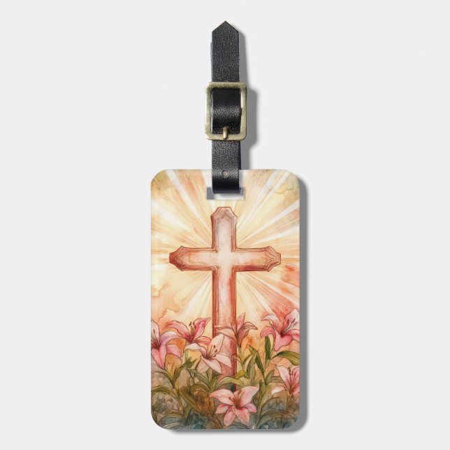 Cross Luggage Tag (Front Vertical)