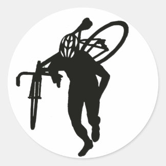 Cross Man Classic Round Sticker
