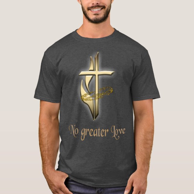 Cross mens christian t-shirts (Front)