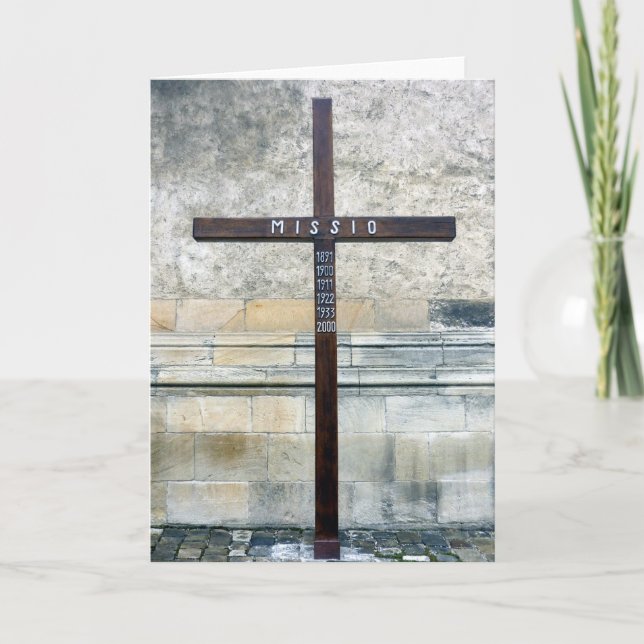 cross mission holiday card (Front)