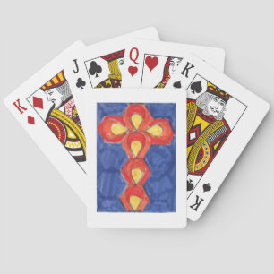Cross Motif Bicycle Playing Cards
