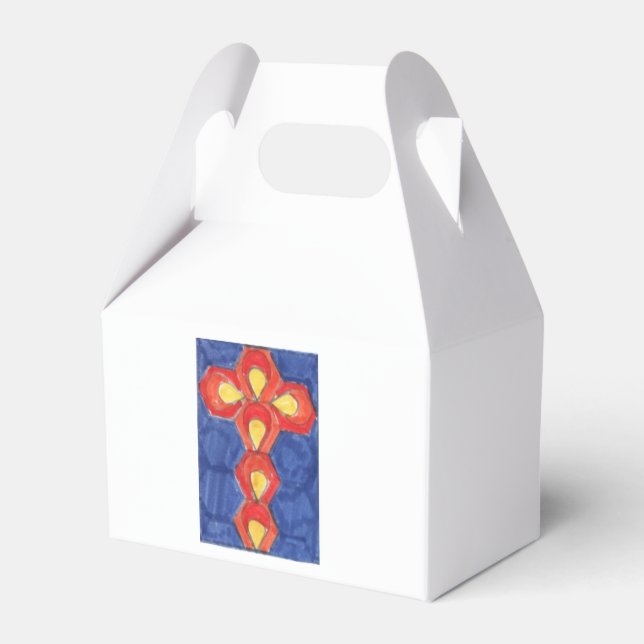 Cross Motif Gable Gift Box (Back Side)