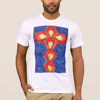 Cross Motif Mens Bella Canvas Basic T-Shirt