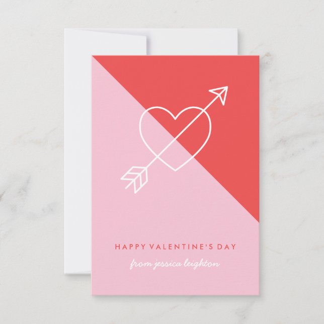 Cross My Heart Classroom Valentine - Berry Invitation (Front)