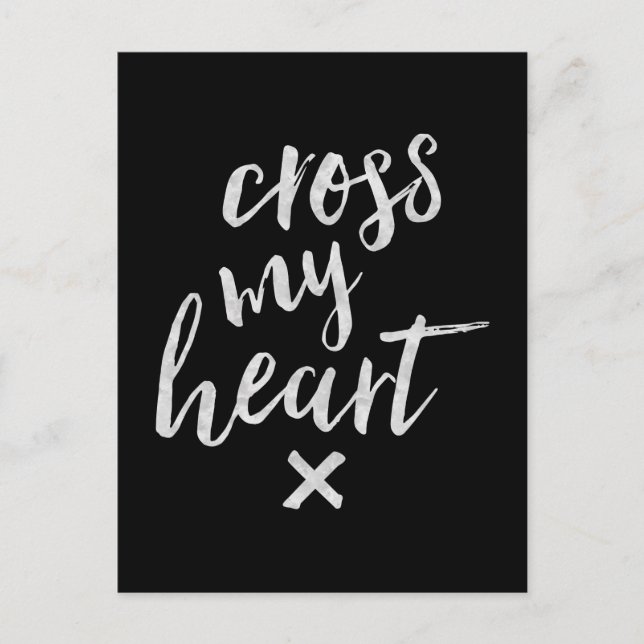 Cross My Heart - Inspirational Card (Front)