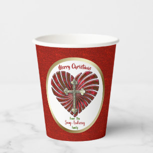 Cross-My-Heart Personalised Christmas Paper Cups