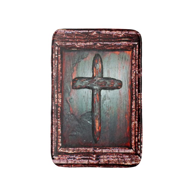 Cross of Blood Bath Mat (Front Vertical)