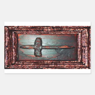 Cross of Blood Rectangular Sticker