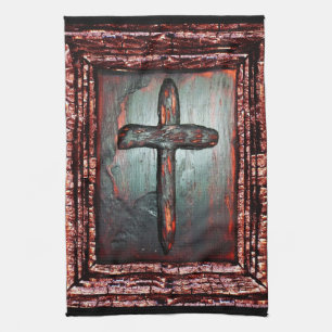 Cross of Blood Tea Towel