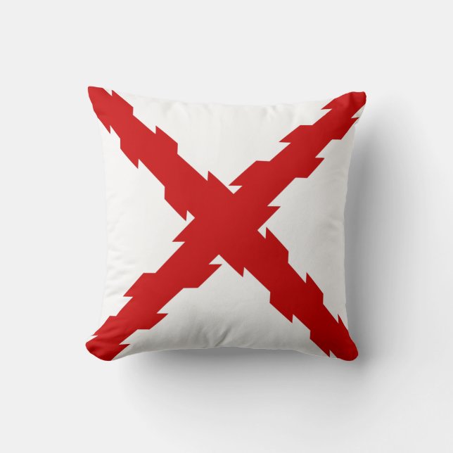 Cross of Burgundy Flag Cushion (Front)