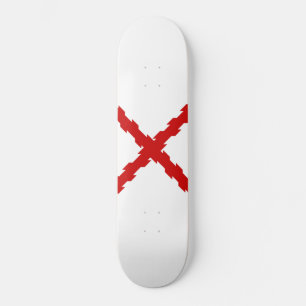 Cross of Burgundy Flag Skateboard
