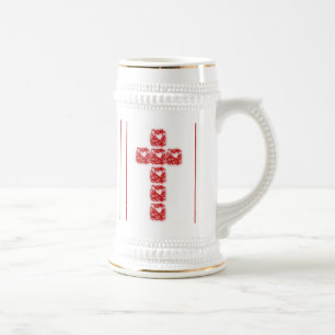 Cross Of Hearts Beer Stein