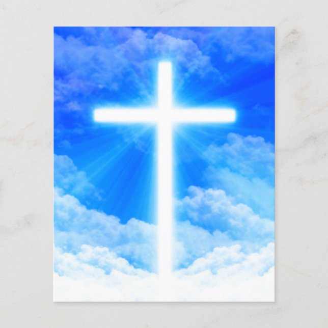 Cross of Light Jesus Christ Customisable Christian (Front)