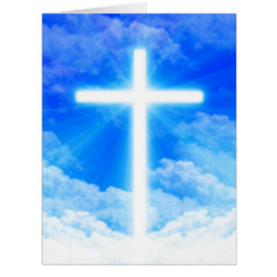 Cross of Light Jesus Christ Customisable Christian