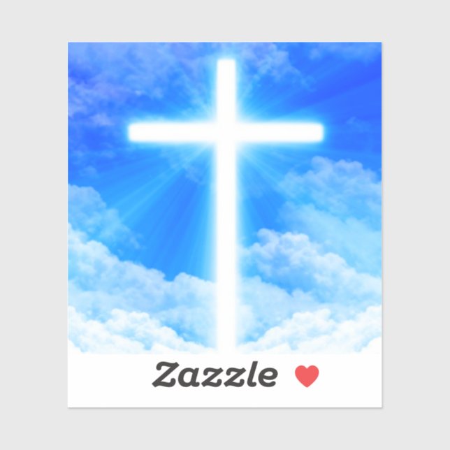 Cross of Light Jesus Christ Customisable Christian (Sheet)