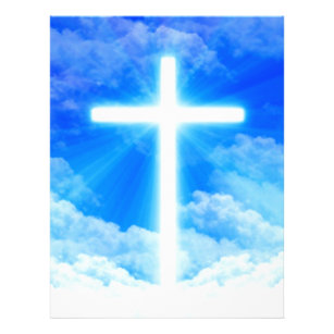 Cross of Light Jesus Christ Customisable Christian Flyer