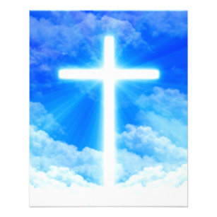 Cross of Light Jesus Christ Customisable Christian Flyer