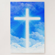 Cross of Light Jesus Christ Customisable Christian