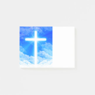Cross of Light Jesus Christ Customisable Christian Post-it Notes