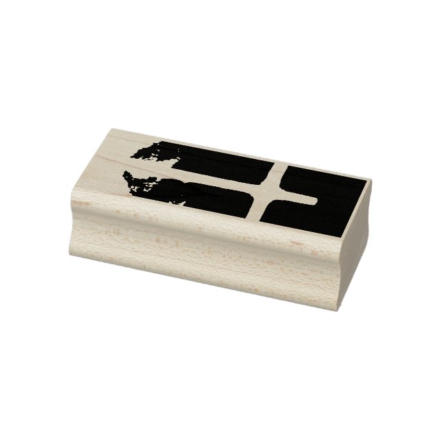Cross of Light Jesus Christ Customisable Christian Rubber Stamp (Stamp)
