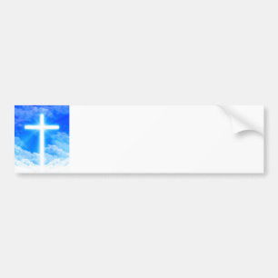 Cross of Light Jesus Christ Customizable Christian Bumper Sticker