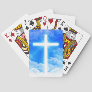 Cross of Light Jesus Christ Customizable Christian Playing Cards