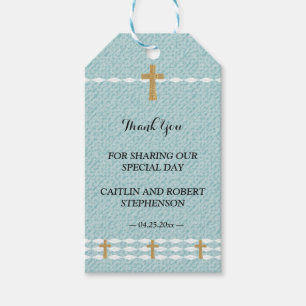 Cross of Light Jesus Christ thank you Gift Tags