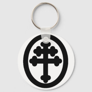 Cross of Lorraine Key Ring