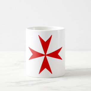 Cross Of Malta (red) Coffee Mug