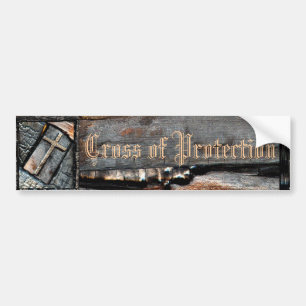 Cross of Protection Bumper Sticker