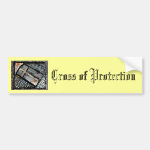 Cross of Protection Bumper Sticker