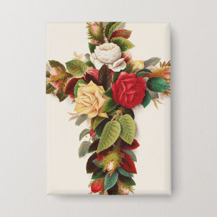 Cross of roses, Victorian era illustration