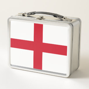 Cross of St George ~ Flag of England Metal Lunch Box
