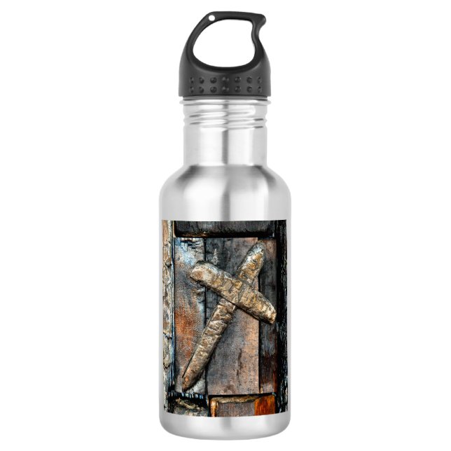 Cross of Strength 532 Ml Water Bottle (Front)