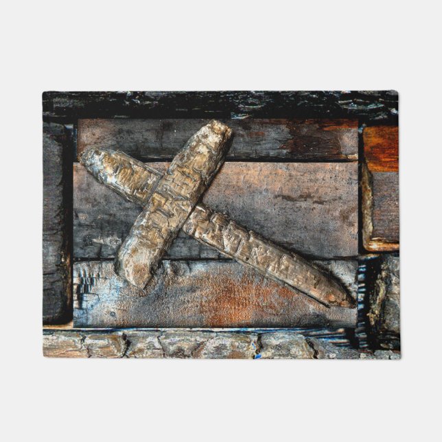 Cross of Strength Doormat (Front)