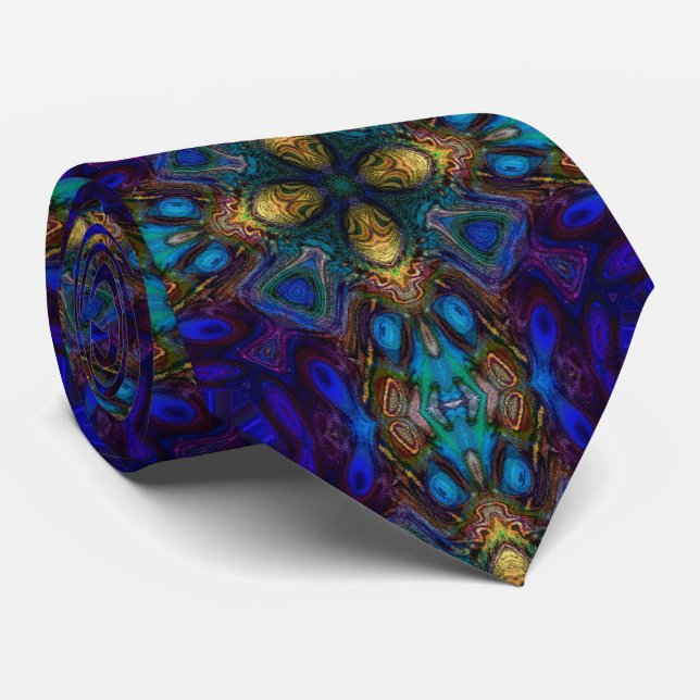 Cross of the Tabernacle  christian modern art Tie (Rolled)